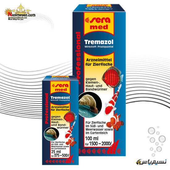 دارو ترامازول ضد انگل آبشش و پوست ماهی 25 میل سرا,Sera med Professional Tremazol