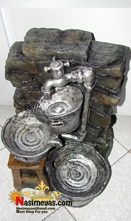 فروش آبنما طرح 3 سطل و شیر آب گلدن دیزاین Golden Design home Fountain